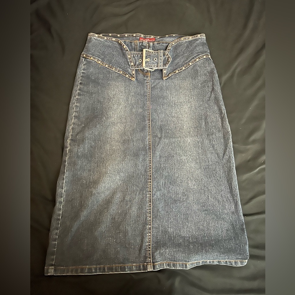 Western denim pencil skirt by Nitro Stretch